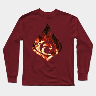 Pyro Element Genshin Impact Long Sleeve T-Shirt